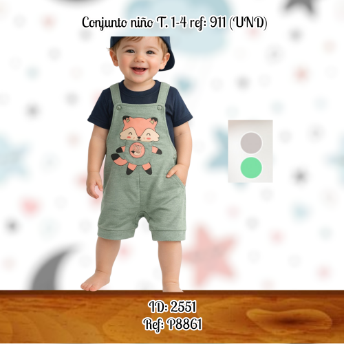 Conjunto niño T. 1-4 ref: 911 (UND)