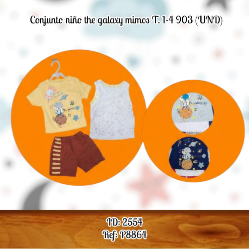 Conjunto niño the galaxy mimos T. 1-4 903 (UND)