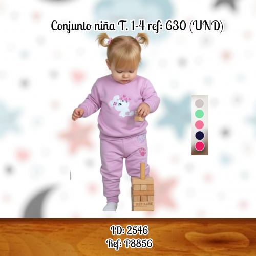 Conjunto  niña T. 1-4 ref: 630 (UND)