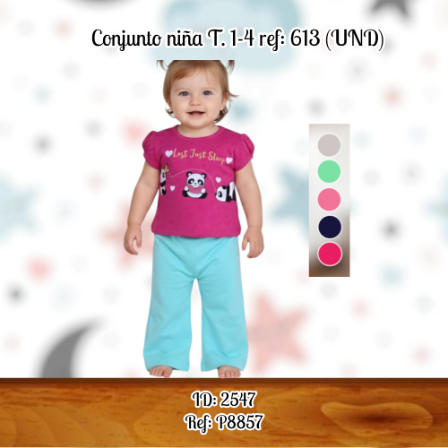 Conjunto niña T. 1-4 ref: 613 (UND)