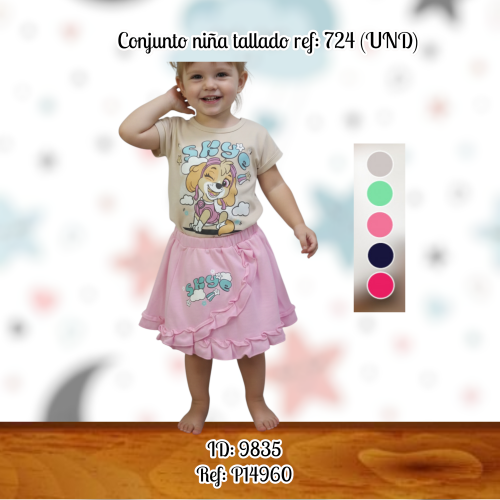 Conjunto niña mimos 724 (UND)