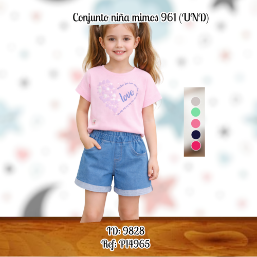 Conjunto niña mimos 961 (UND)