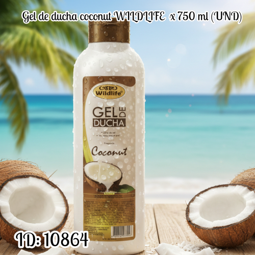 Gel de ducha coconut WILDLIFE x 750 ml (UND)