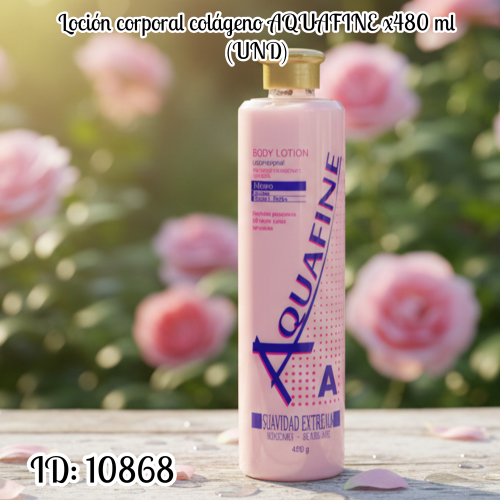 Loción corporal colágeno AQUAFINE x480 ml (UND)