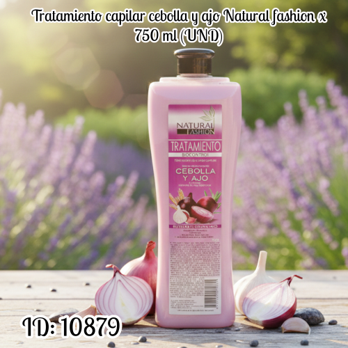 Tratamiento capilar cebolla y ajo Natural fashion x 750 ml (UND)
