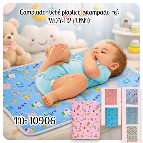 Cambiador bebé plastico estampado ref: MDY-112 (UND)
