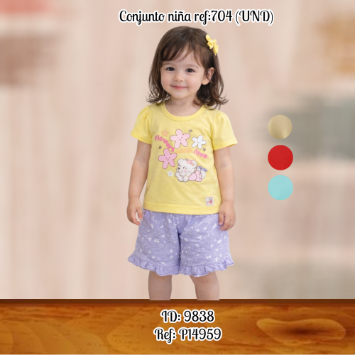 Conjunto niña mimos 704 (UND)