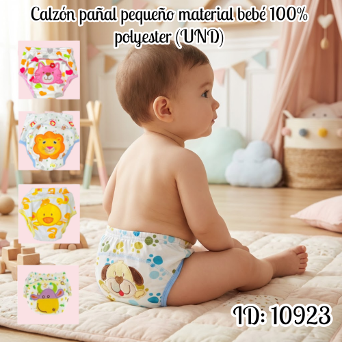 Calzón pañal  pequeño material bebé 100% polyester (UND)