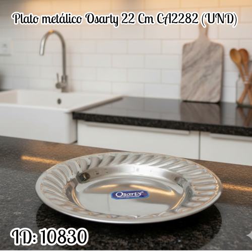 Plato metálico Osarty 22 Cm CA2282 (UND)
