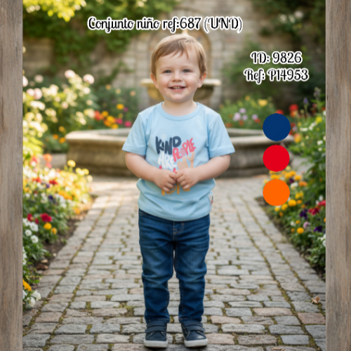Conjunto niño mimos 687 (UND)