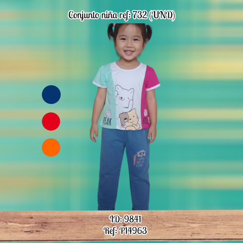 Conjunto niña mimos 732 (UND)