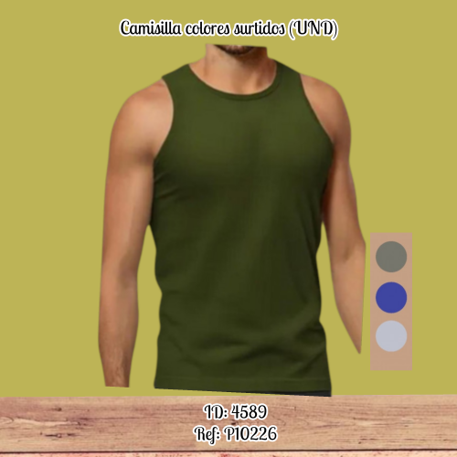 Camisilla colores surtidos (UND)