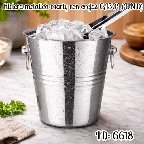 hielera metalica osarty con orejas CA30L (UND)