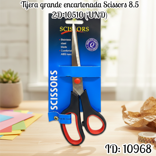 Tijera grande encartonada  Scissors 8.5  2D-10510  (UND)