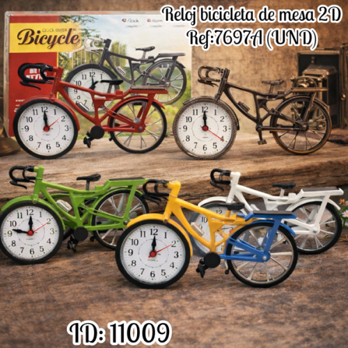 Reloj bicicleta de mesa 2D Ref:7697A (UND)