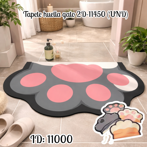 Tapete huella gato 2D-11450  (UND)
