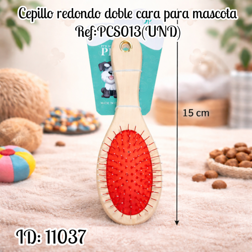 Cepillo redondo doble cara para mascota Ref:PCS013(UND)