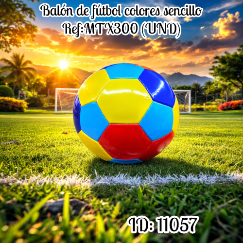Balón de fútbol colores sencillo Ref:MTX300 (UND)