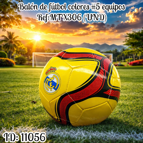 Balón de fútbol colores #5 equipos Ref:MTX306 (UND)