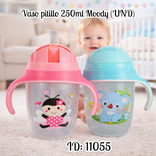 Vaso pitillo 250ml Moody (UND)