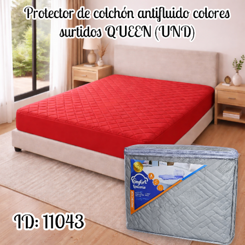 Protector de colchón antifluido colores surtidos QUEEN (UND)