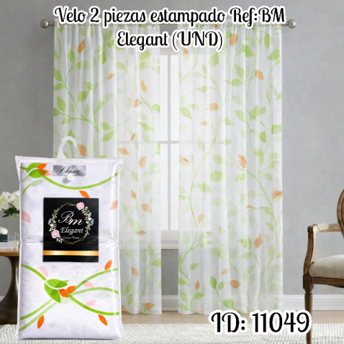 Velo 2 piezas estampado Ref:BM Elegant (UND)
