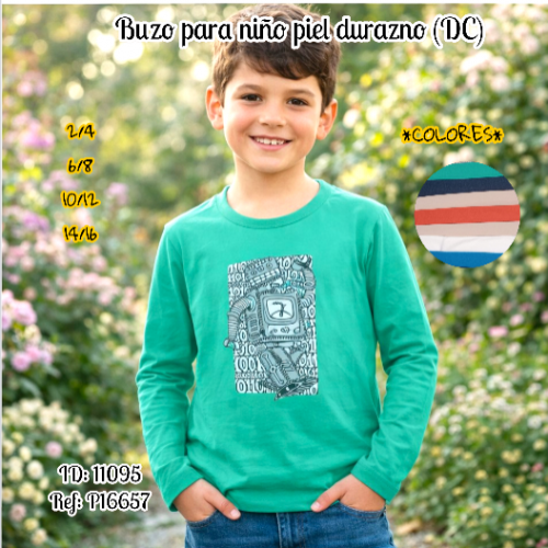 Buzo para niño piel durazno (DC)