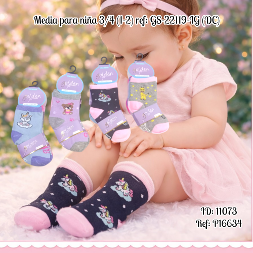 Media para niña 3/4 (1-2) ref: GS-22119-IG (DC)