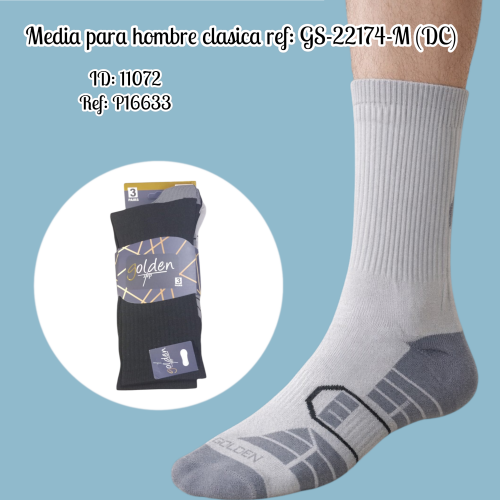 Media para hombre clasica ref: GS-22174-M (DC)