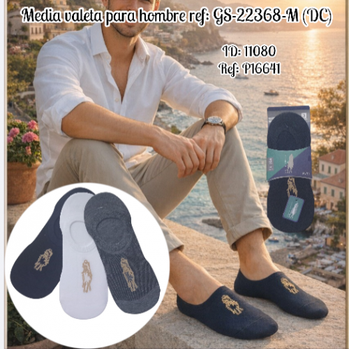 Media valeta para hombre ref: GS-22368-M (DC)