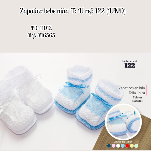 Zapatico bebe niña T: U ref: 122 (UND)