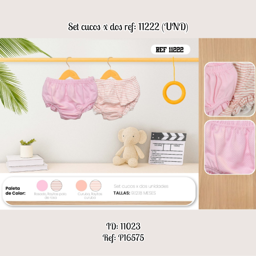 Set cucos x dos ref: 11222 (UND)