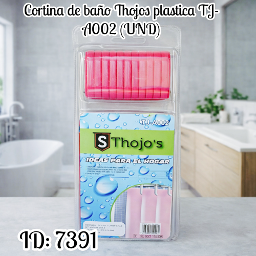 Cortina de baño Thojos plastica TJ-A002 (UND)