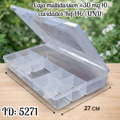 Caja multidivision #30 mg 10 cavidades Ref 146 (UND)