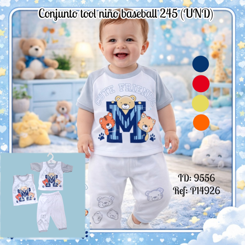 Conjunto tool niño baseball 245 (UND)