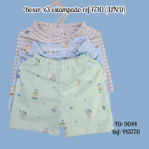 Boxer x3 estampado ref 1710 (UND)