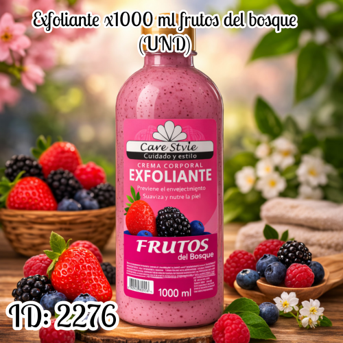 Exfoliante x1000 ml frutos del bosque (UND)