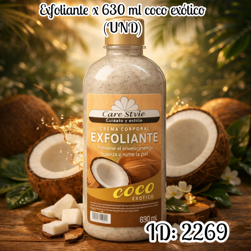 Exfoliante x630 ml coco exótico (UND)