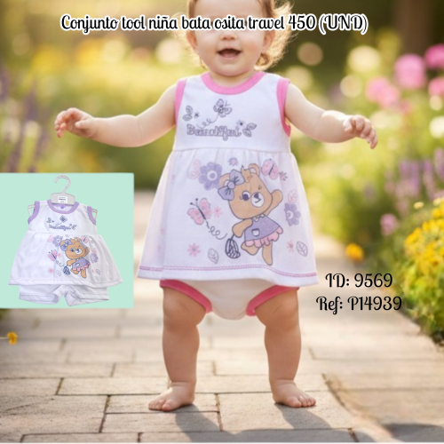 Conjunto tool niña bata osita travel 450 (UND)