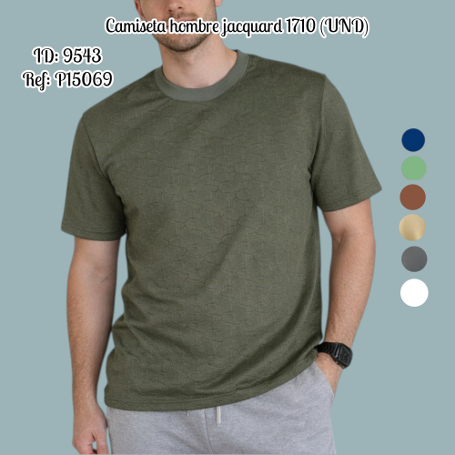 Camiseta hombre jacquard 1710 (UND)