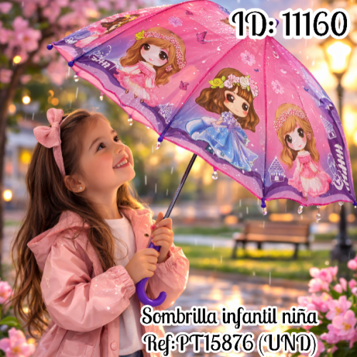 Sombrilla infantil niña Ref:PT15876 (UND)