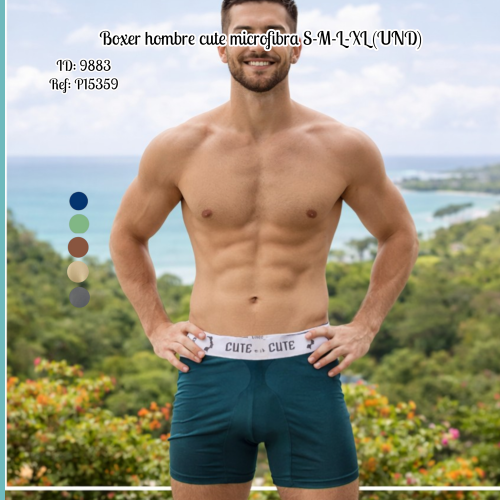 Boxer hombre cute microfibra S-M-L-XL (UND)