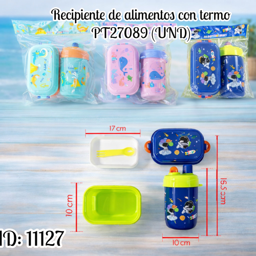 Recipiente de alimentos con termo PT27089 (UND)