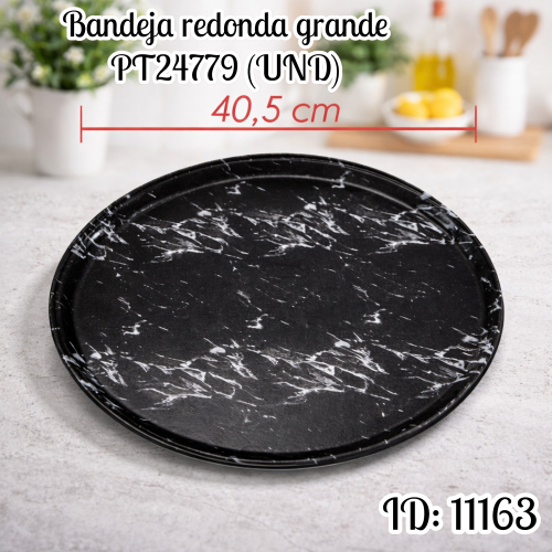 Bandeja redonda grande PT24779 (UND)