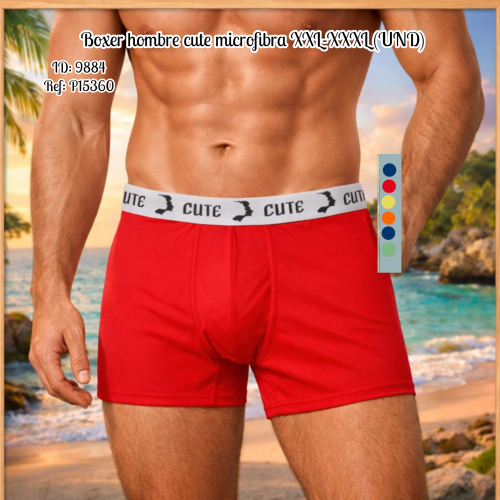 Boxer hombre cute microfibra XXL-XXXL (UND)