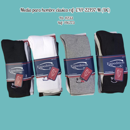 Media para hombre clasica ref: EXP-22197-M (DC)
