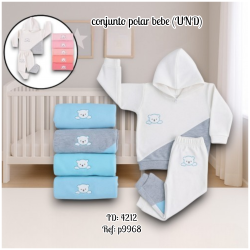 conjunto polar bebe (UND)