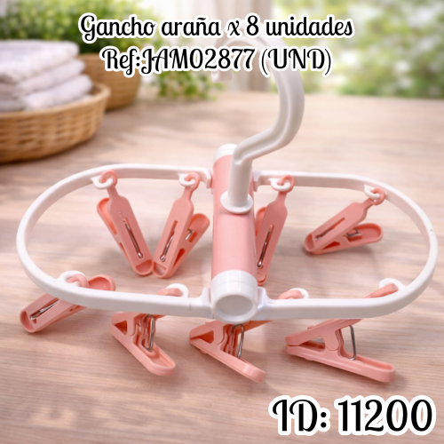 Gancho araña x 8 unidades Ref:JAM02877 (UND)