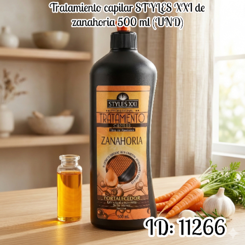 Tratamiento capilar STYLES XXI de zanahoria 500 ml (UND)