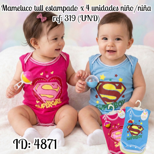 Mameluco tool x4 niño/niña 319 (UND)